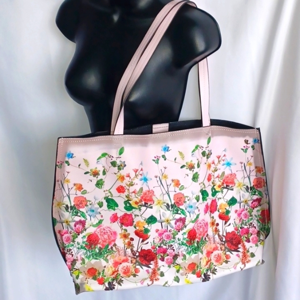 Elliot Lucca Floral Tote, Pink, 19"x13"